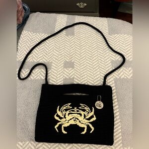 The Sak Black Textured Knot Handbag